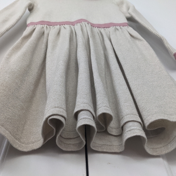 Mini Boden Knit Dress with Pink Trim Sz. 11-12 yrs - Picture 5 of 14